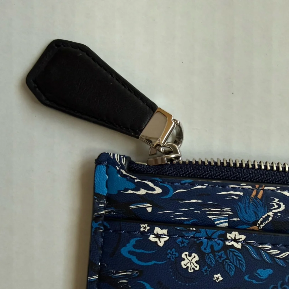 Michael Kors Prescott Tropical Welcome Print Leather pouch